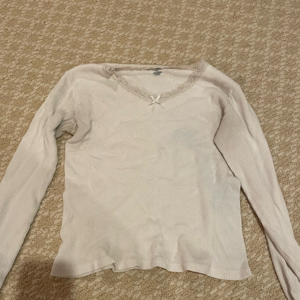 Brandy Melville White Longsleeve